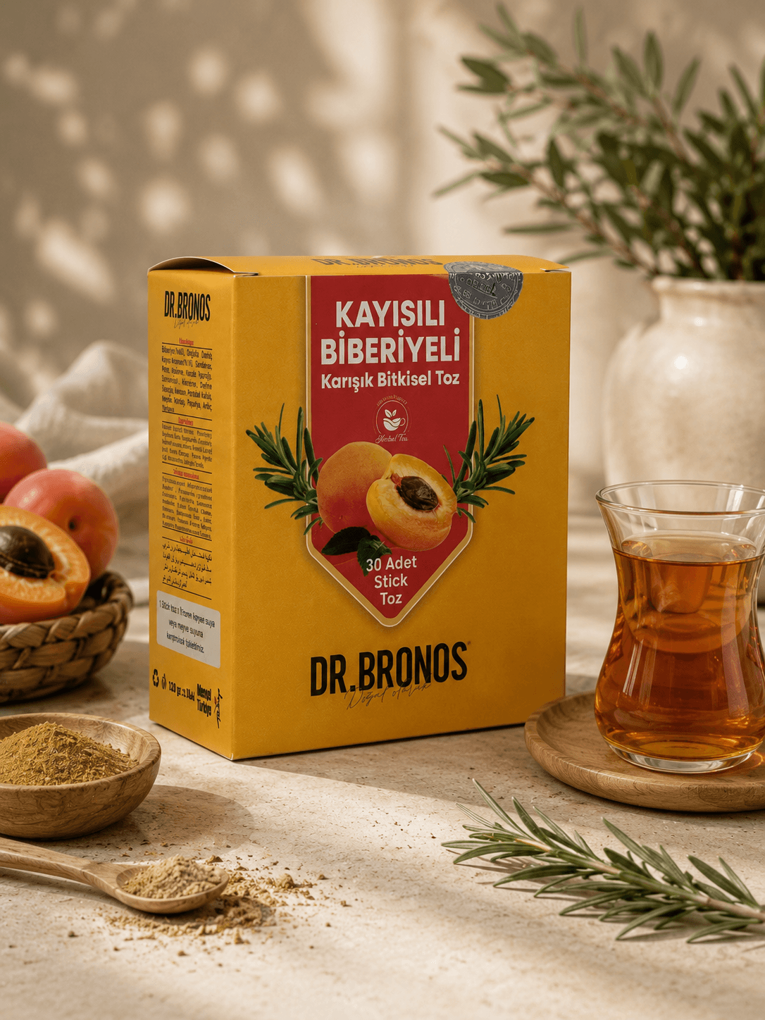 KAYISILI-BİBERİYELİ ÇAY 90 GR