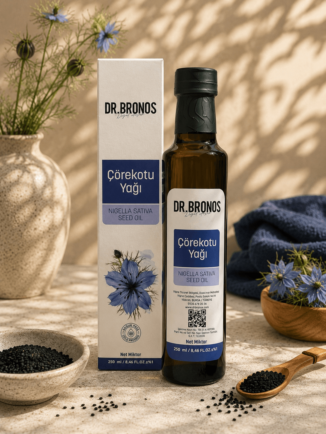 ÇÖREKOTU YAĞI ( SOĞUK PRES ) 250 ML