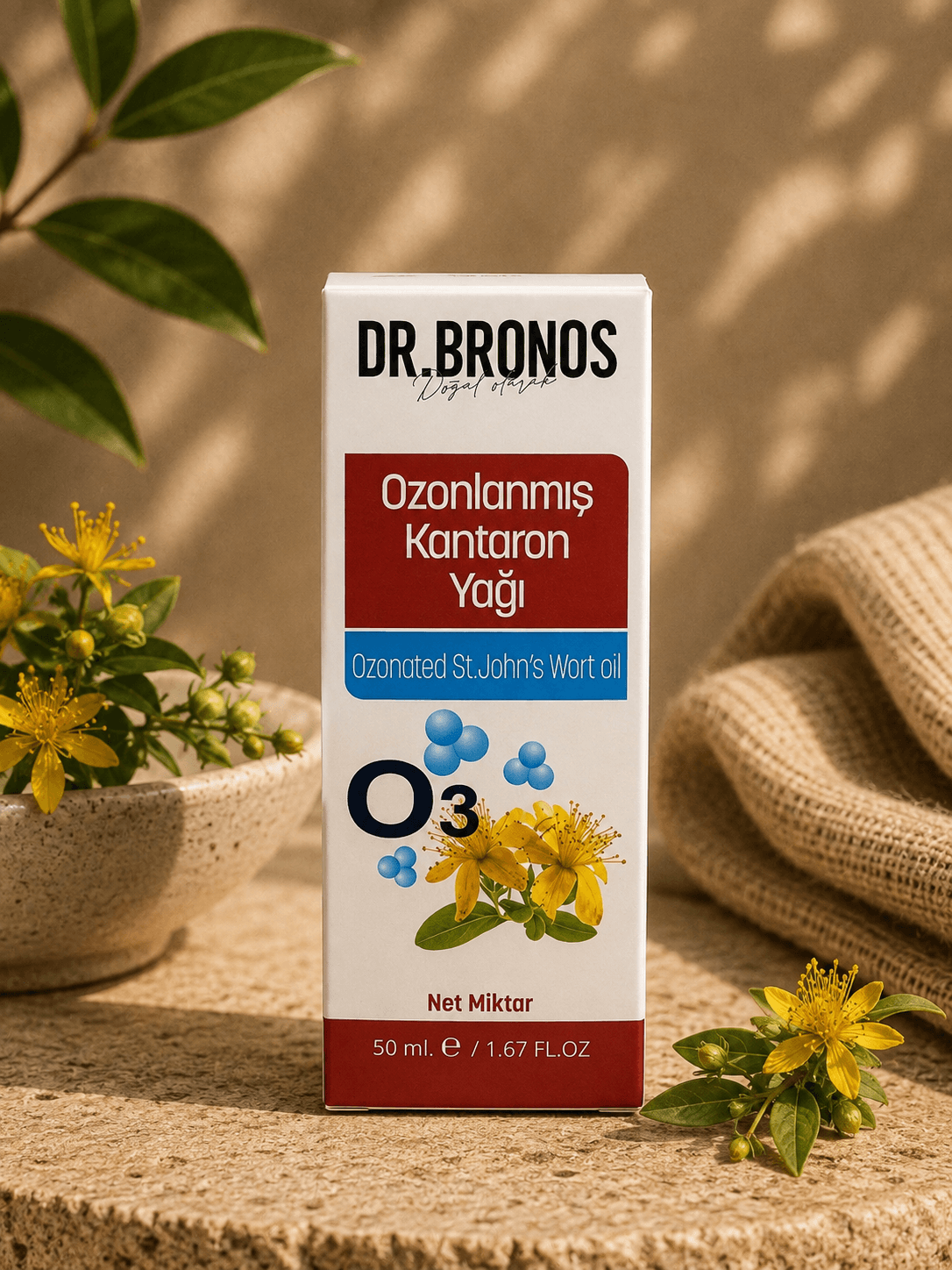 OZONLANMIŞ KANTARON YAĞI 50 ML